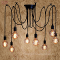 10 luzes E27 teto aranha pendente abajur abajur antigo clássico retro lustre retro ajustável luzes do quarto